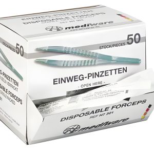 Forceps, Disposable, Sterile, 12.5cm (6 Inch) 50Pk